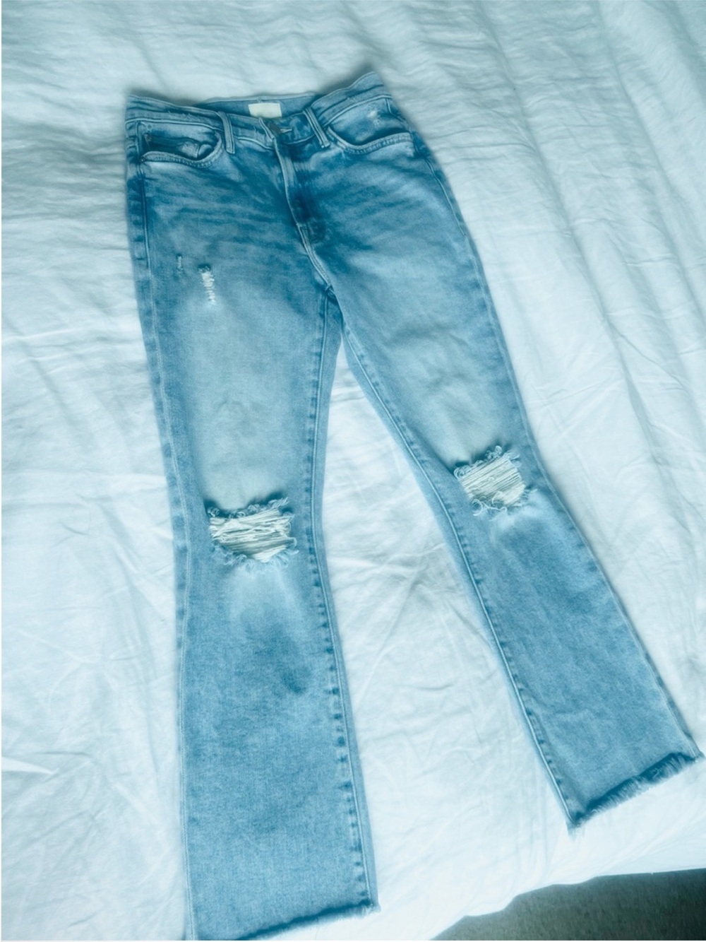 MOTHER Light Blue Boot Cut Jeans - Picture 5 of 7